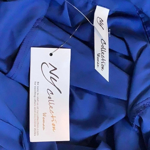 NY Collection Blue Button Shirt Size 1X New With Tags - Picture 4 of 7